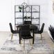Стілець оксамитовий MEBEL ELITE YORK Velvet, Чорний / Золотий
