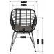 Комплект садової меблів MEBEL ELITE стіл FARGO + 4 стільці MUSA Чорний