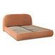 Кровать двуспальная MEBEL ELITE ROSSO 160x200 см Рыжий Букле
