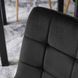 Стілець оксамитовий MEBEL ELITE YORK Velvet, Чорний / Золотий