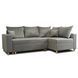 Кутовий диван оксамитовий MEBEL ELITE MARKUS Velvet 238 см Cірий (правий) фотографія