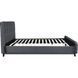 Ліжко двоспальне оксамитове MEBEL ELITE LINO Velvet 140x200 Сірий