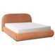 Кровать двуспальная MEBEL ELITE ROSSO 160x200 см Рыжий Букле
