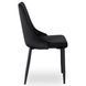 Стілець оксамитовий MEBEL ELITE BARI Velvet Чорний