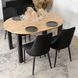 Стілець оксамитовий MEBEL ELITE BARI Velvet Чорний