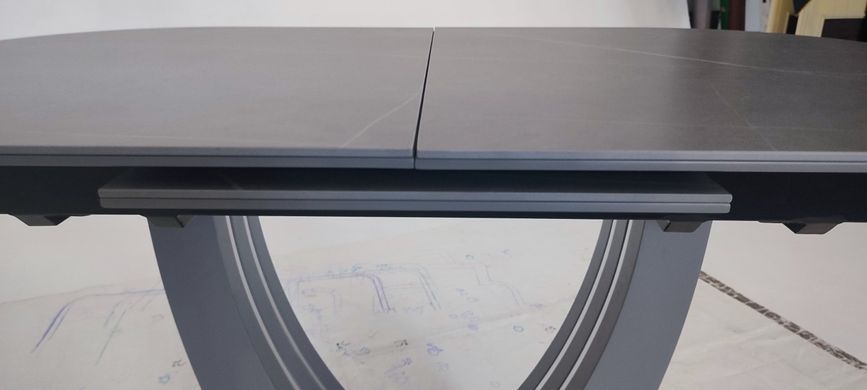Стол раскладной TML-866 VETRO 130(170)x80 Айс Грей фотография