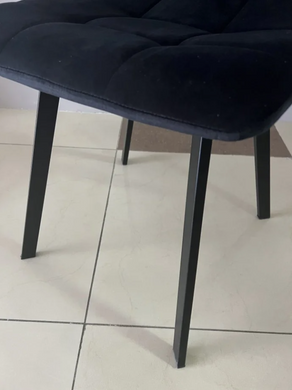 Стул EARI Velvet Intarsio Черный фотография