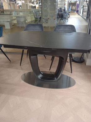 Стіл розкладний TML-825 VETRO 140(200)x90 Чорний Мармур фотографія