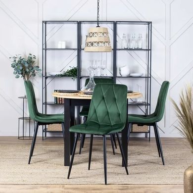 Стілець оксамитовий MEBEL ELITE ROBIN Velvet Зелений фотографія