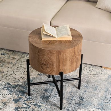 Журнальний столик MEBEL ELITE CEVES 40x40&nbsp;Горіх фотографія