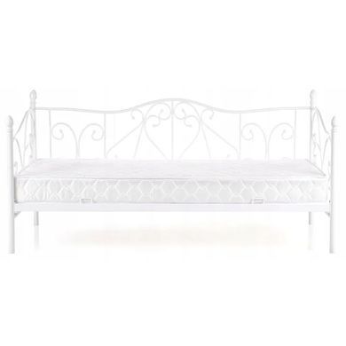 Кровать односпальная металлическая 90x200 см MEBEL ELITE MIKE Белый фотография