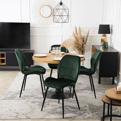 Стілець оксамитовий MEBEL ELITE IRYS Velvet Зелений фотографія