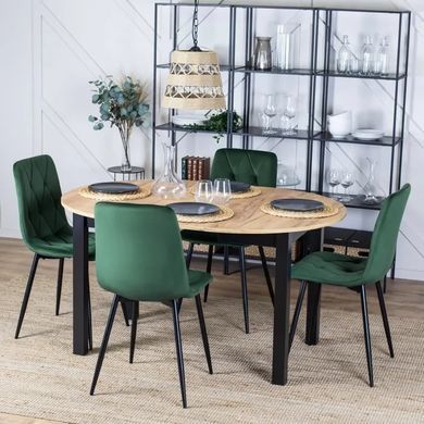 Стілець оксамитовий MEBEL ELITE ROBIN Velvet Зелений фотографія