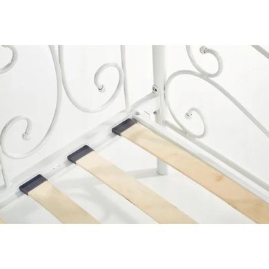 Кровать односпальная металлическая 90x200 см MEBEL ELITE MIKE Белый фотография