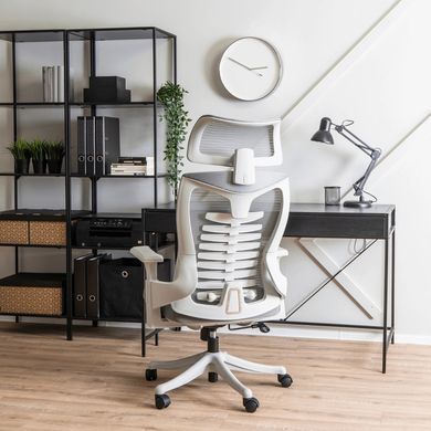 Стул офисный поворотный MEBEL ELITE JULIET Серый фотография