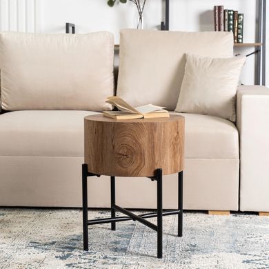 Журнальний столик MEBEL ELITE CEVES 40x40&nbsp;Горіх фотографія