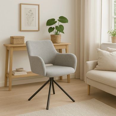 Крісло поворотне MEBEL ELITE FLAV Сірий фотографія