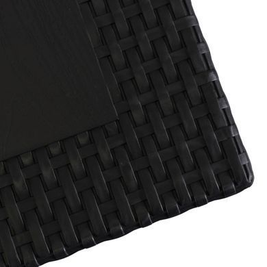 Комплект садовой мебели MEBEL ELITE стол FARGO + 4 стулья WALDI Черный