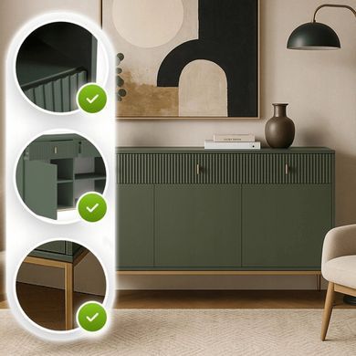 Комод MEBEL ELITEM ARCOS 155 Зелений фотографія