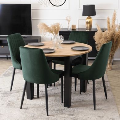Стул бархатный MEBEL ELITE BARI Velvet Зеленый фотография