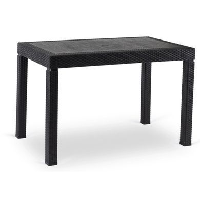 Комплект садовой мебели MEBEL ELITE стол FARGO + 4 стулья WALDI Черный