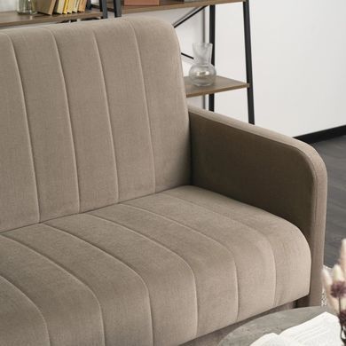 Диван розкладний MEBEL ELITE PORTO 198 см Беж фотографія