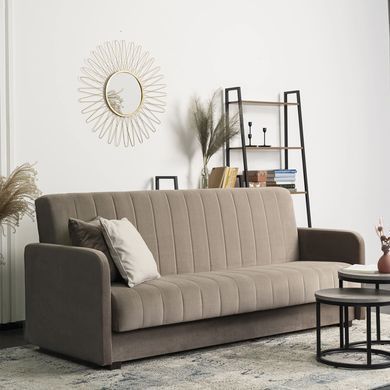 Диван розкладний MEBEL ELITE PORTO 198 см Беж фотографія