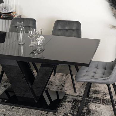 Стол раскладной MEBEL ELITE CLARK 120(160)х80 см Черный фотография