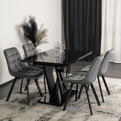 Стол раскладной MEBEL ELITE CLARK 120(160)х80 см Черный фотография