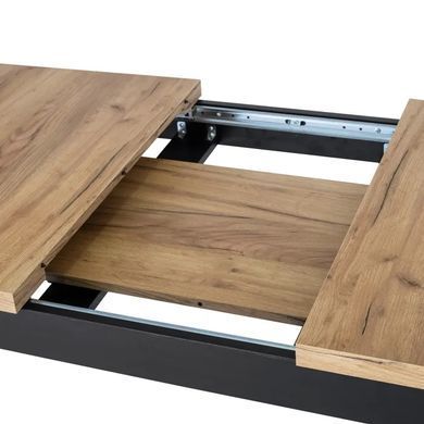 Стіл розкладний MEBEL ELITE SKUBI 120(160)х75 см Дуб крафт фотографія