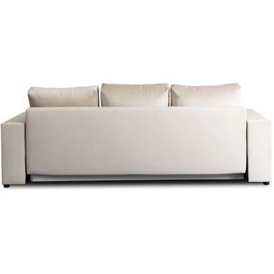 Диван 3-х местный бархатный MEBEL ELITE NICOLO Velvet 238 см Бежевый фотография