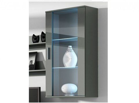 Витрина SOHO S-2 Cama 115 Серый Мат / Серый Глянец фотография