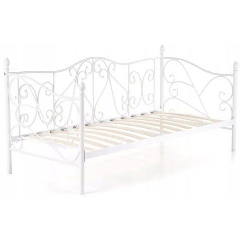 Кровать односпальная металлическая 90x200 см MEBEL ELITE MIKE Белый фотография