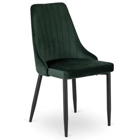 Стілець оксамитовий MEBEL ELITE BARI Velvet Зелений фотографія