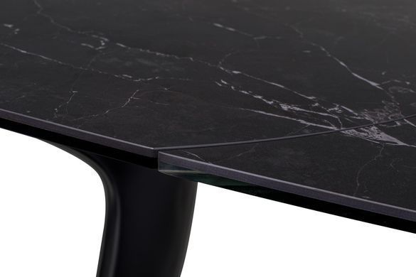 Стіл розкладний TML-825 VETRO 140(200)x90 Чорний Мармур фотографія