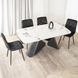 Стол раскладной MEBEL ELITE VERONA 160(240)х90 см Белый мрамор/черный