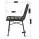 Комплект садовой мебели MEBEL ELITE стол FARGO + 4 стулья WALDI Черный