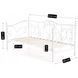 Кровать односпальная металлическая 90x200 см MEBEL ELITE MIKE Белый