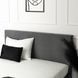 Ліжко двоспальне оксамитове MEBEL ELITE MELIA Velvet 140x200 Темно Сірий
