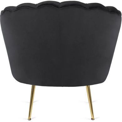 Крісло м'яке оксамитове MEBEL ELITE ANGEL Velvet Чорний фотографія