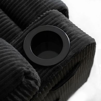 Масажне крісло MEBEL ELITE BOX Вельвет Чорний фотографія
