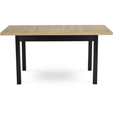 Стіл розкладний MEBEL ELITE SKUBI 120(160)х75 см Дуб рив'єра / чорний фотографія
