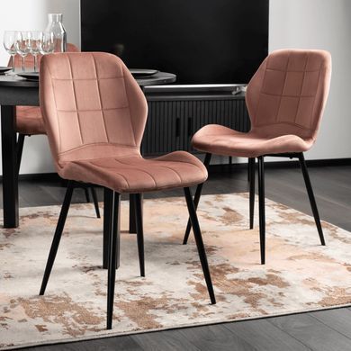 Стул бархатный MEBEL ELITE IRYS Velvet Розовый фотография