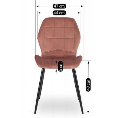 Стул бархатный MEBEL ELITE IRYS Velvet Розовый фотография