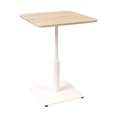 Стол Ibiza Soft light Lovko 60x60 Белый металл/дуб фотография