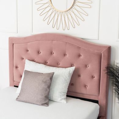 Кровать бархатная MEBEL ELITE APOLLO Velvet 120x200см Розовая фотография