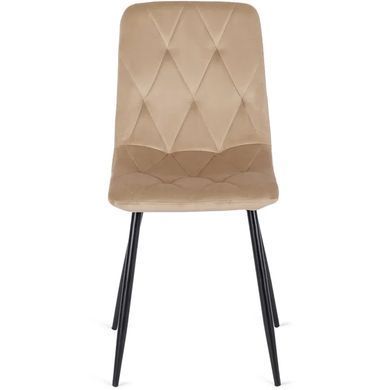 Стул бархатный MEBEL ELITE ROBIN Velvet, Бежевый фотография