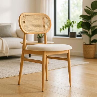 Стул MEBEL ELITE ALTEA Дуб/Беж фотография