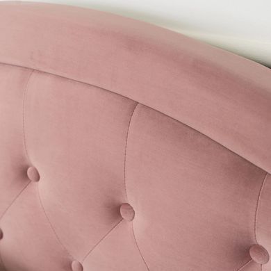Кровать бархатная MEBEL ELITE APOLLO Velvet 120x200см Розовая фотография