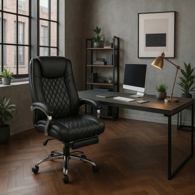 Стілець офісний поворотний з функцію масажу MEBEL ELITE GIORGIO Чорний фотографія